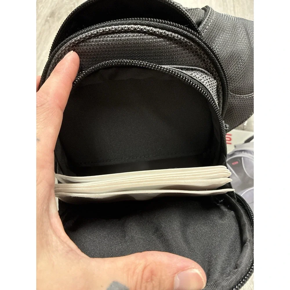 TUMI T2 Tactical Utility Crossbody Bag Chest Pack Sling Bag Gray/Black